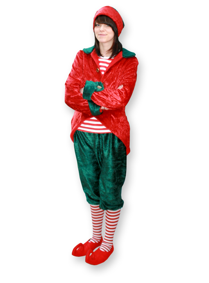 Candy cane the elf, multi skilled clown entertainer The Joker Entertainment providing circus entertainment, circus skills, stilt walking, balloon modelling, participation activity's and face painting in the Midlands, Nottinghamshire, Yorkshire, Leicestershire, Lincolnshire